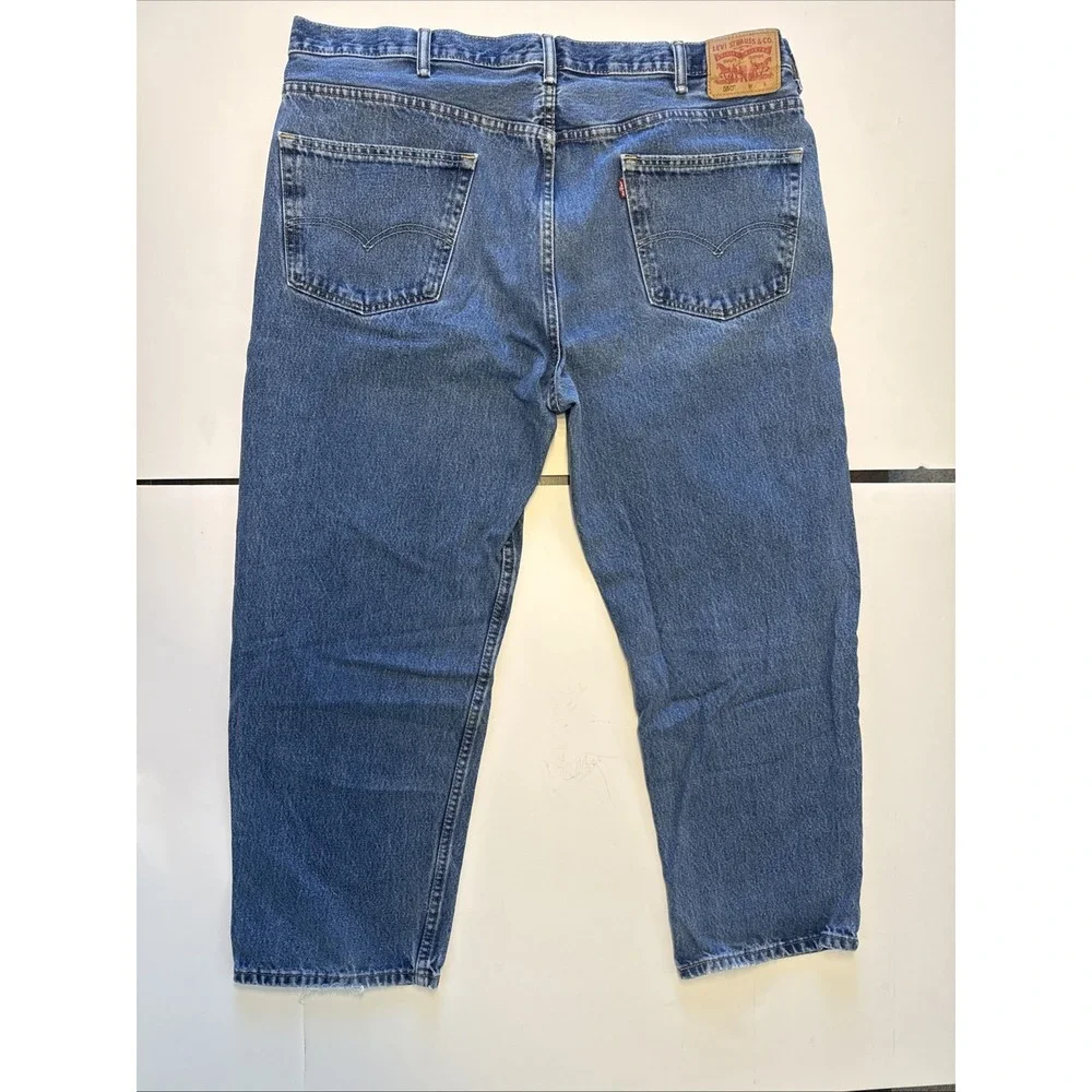 Levis 550 Jeans‎ Mens 44x29 Blue Relaxed Fit Straight Leg Medium Wash